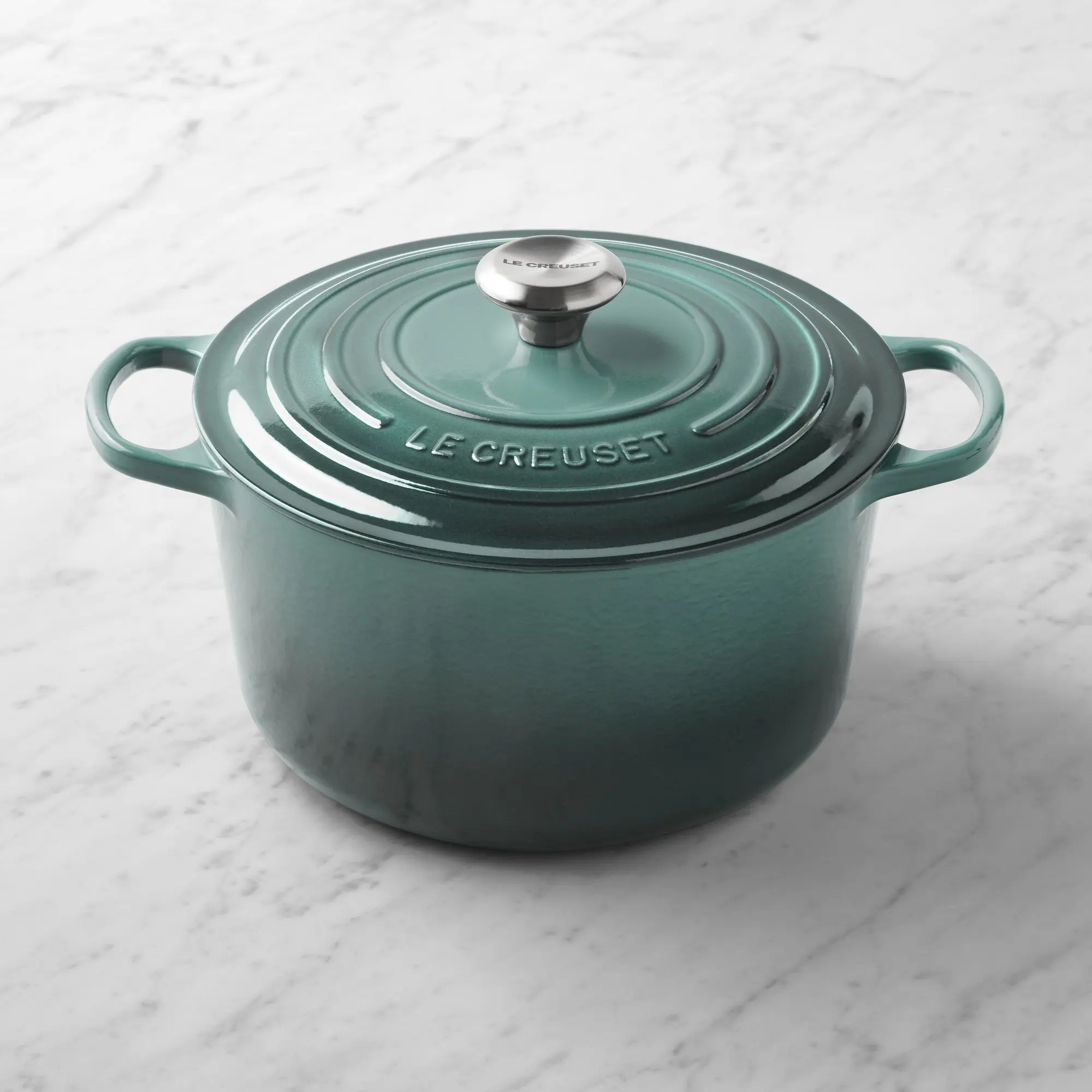 Le Creuset Signature 6.5-Qt Enameled Cast Iron Deep Round Oven, Ocean