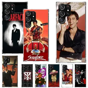 Scarface 1983 Film Al Pacino Movie Phone Case For Samsung Galaxy S25 S24 S23 Ultra S22 Plus S21 S26 FE A16 A25 A35 A26 A70 Soft