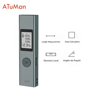 ATUMAN LSP Laser Measure: 131ft(40m) Range, ±0.078in Accuracy,  11-in-1 Multifunction, USB Recharging, Red Dot Targeting,Smart 4 Units(m/in/ft/ft+in)