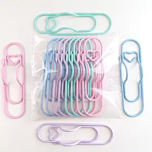 12-Pack Multifunctional Metal Pen Clips Set, Mixed Colors, Notebook Diary Accessories, Fixed and Hanging Function, Stationery Essentials, Paperclips