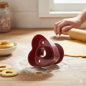 Non-Stick Donut Mold Set, Reusable Baking Tools Bakeware for Home & Commercial Use, High Temperature Resistant, Easy Clean Anti-Mold DIY Bakery Molds