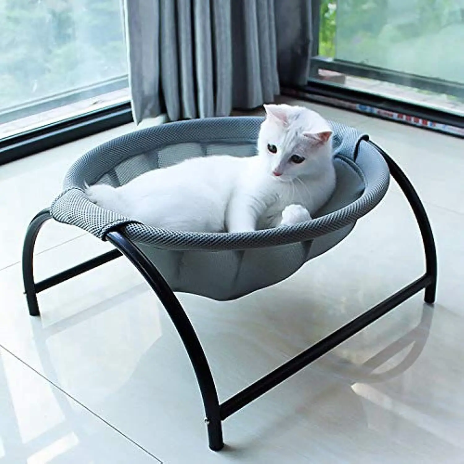 【NewYear2026】Cat Bed Pet Hammock Dog Bed Free-Standing Kitty Sleeping Cat Supplies Pet Supplies Whole Wash Stable & Breathable Easy Assembly Indoors Outdoors