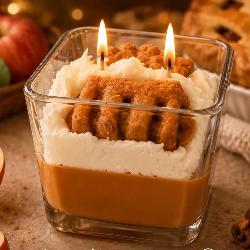 Apple Pie Scented Double-Wick Holiday Candle