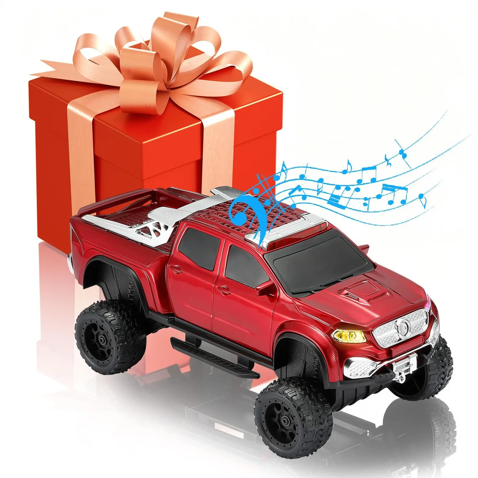 WSTER WS-X65 Off Road Truck Portable Wireless Bluetooth Speakers - Bass Boost Speaker with TWS Stereo, Radio, Audio Player - Home/Outdoor Use - Father's Day Gift for Men