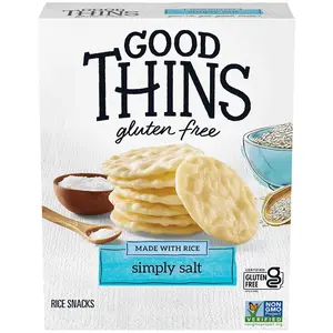 Good Thins Simply Salt Rice Snacks Gluten Free Crackers, Snack 3.5 oz