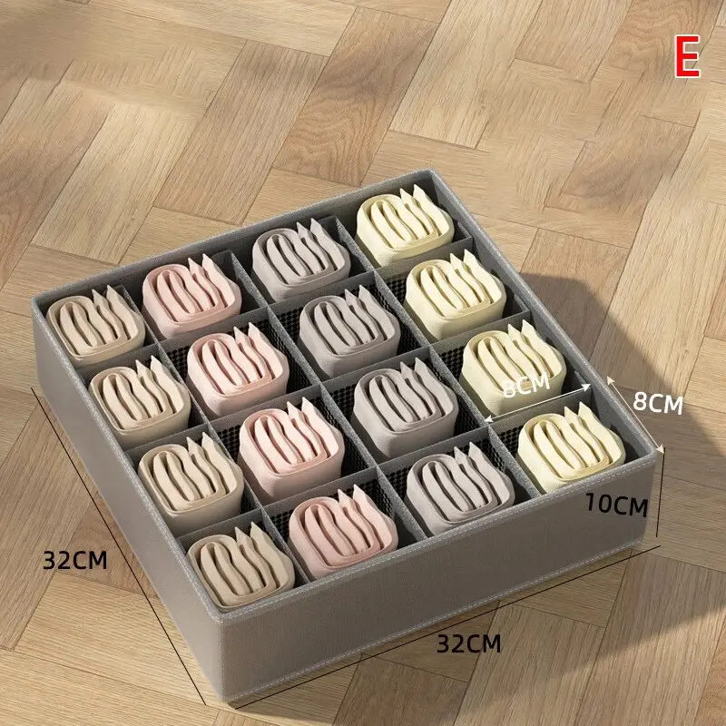 PF-Hot Selling 2023 Underwear Storage Box Wardrobe Storage Box Clothing Storage Box Bedroom Wardrobe Fusion Separation Box Bra Panties Socks