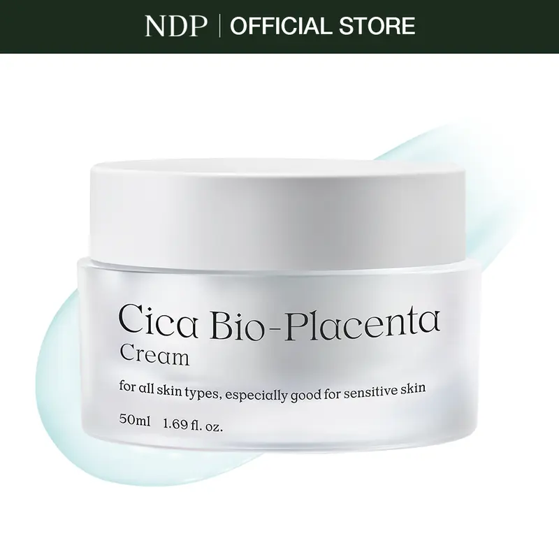 [NDP OFFICIAL SHOP] NDP Cica Gel Face Moisturizer - Fragrance-Free Korean Lightweight Skin Repair Cream for Sensitive Skin, Sunburn Face Cream, Centella Asiatica, 10sec Cool Soothing Relief, Deep Hydration (1.7 fl oz/50ml)
