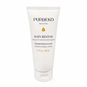 PUROEKO Bain Restore Shampoo for Damaged Hair – Repair & Strengthen with Argan Oil & Biotin | Sulfate & Paraben Free 1 Bottle 200ml