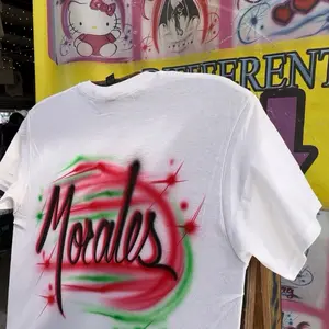 Personalized Airbrush T-Shirt one word airbrush