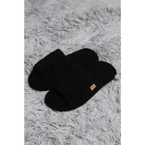 mySundaze Solid Color Open Toe Soft Microfiber Slippers