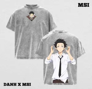 Shoya Ishida | A Silent Voice Inspired Washed Tee Streetwear Tee Hoodie “Redemption Path — A Boy Learning to Forgive Himself” — For Anime Fans, For Gift Drops That Carry Quiet Strength