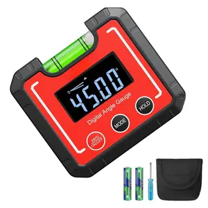 Digital Angle Finder  0.1 Accuracy - Professional Woodworking Table  Inclinometer with IP52 Protection & Bubble Level