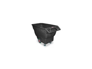 RUBBERMAID FG101300BLA Tilt Truck,Standard,3/4 cu. yd.,1000 lb.