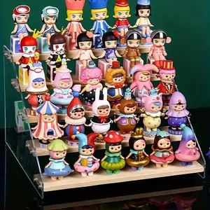 Acrylic Handmade Display Stand, 3/4/5 Layer Wooden Board Display Rack, Desktop Jewelry Display Stand, Earrings & Doll Storage Rack, Display Risers Stand