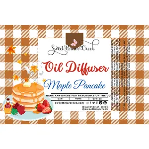 Maple Pancakes Hanging Car Diffuser & Refills