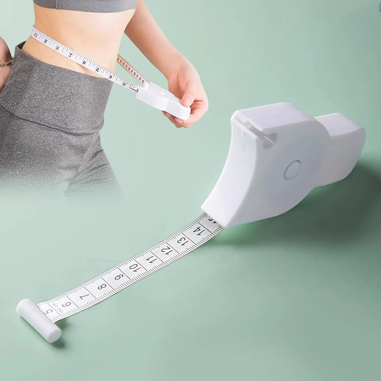 Portable Retractable Body Tape Measure, Soft Tape Measure, Automatic Waist Hip Arm Measuring Tool, Sewing Craft Supplies, Crafting Sewing Tools, Birthday Gift Idea, Sewing Products, Sewing Accessories And Supplies