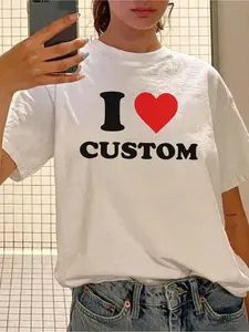 I Love Custom Shirt, I Love Carl Tee, I Heart Custom Shirt Valentine's Day Customizable Unisex Shirt Personalized Gift Shirt For Him Gift For Her