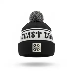 West Coast Choppers Hockey Beanie - Black/White