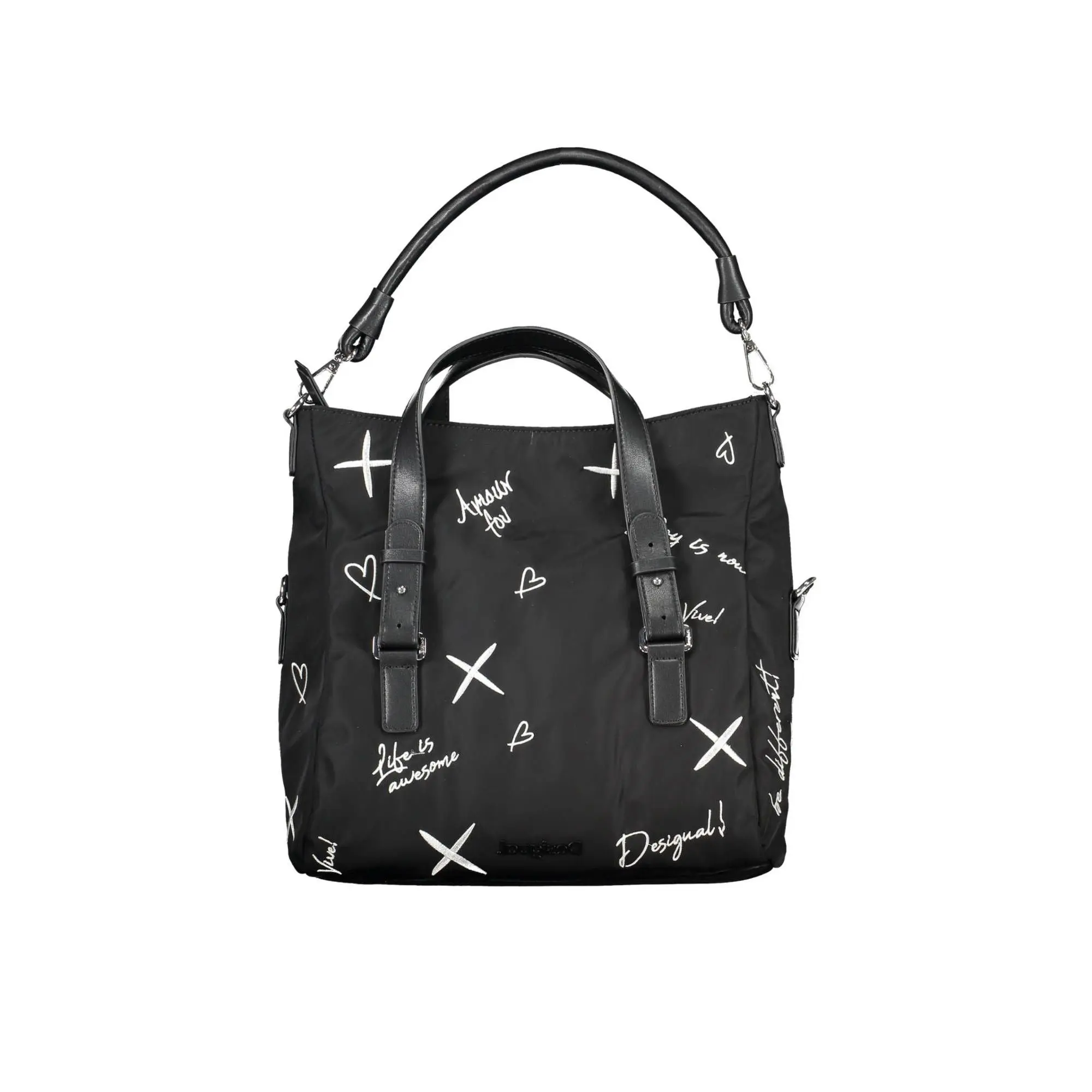 Desigual Black Polyurethane Handbag