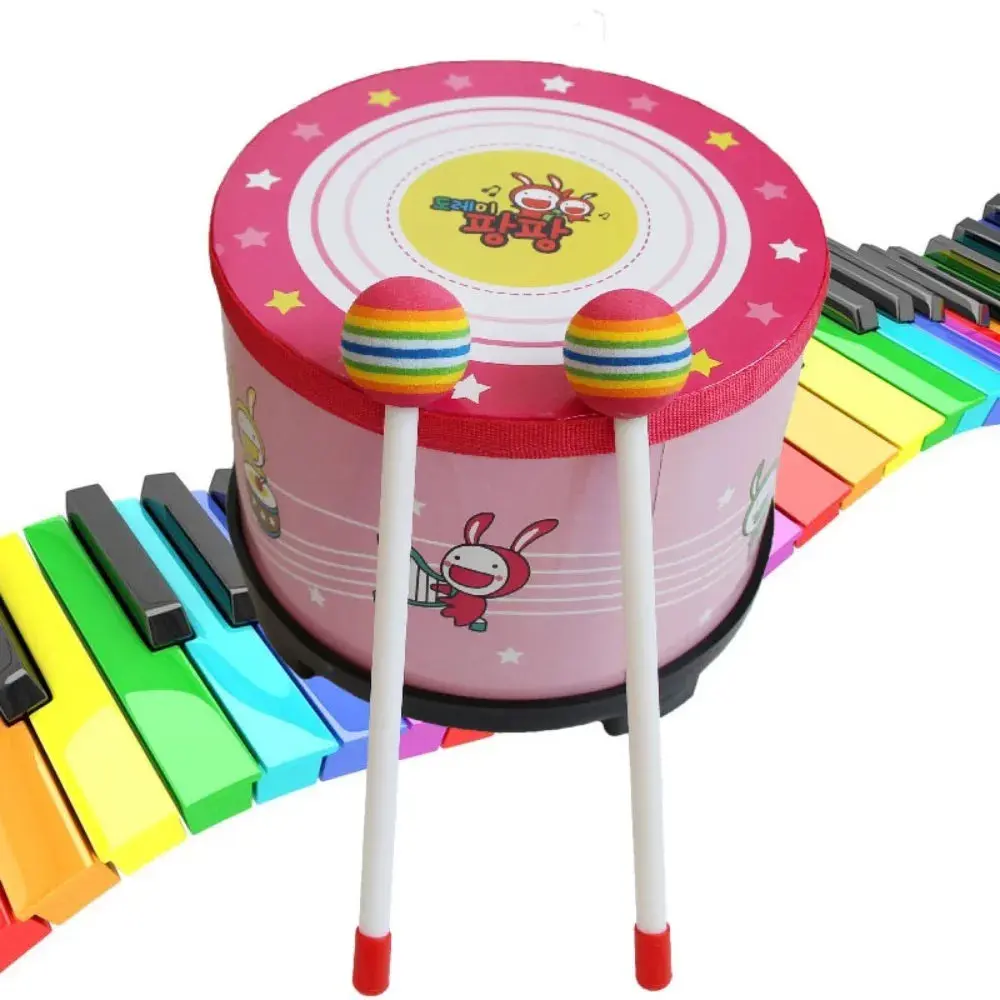 Beginner-Friendly 8-Inch Portable Floor Drum Set