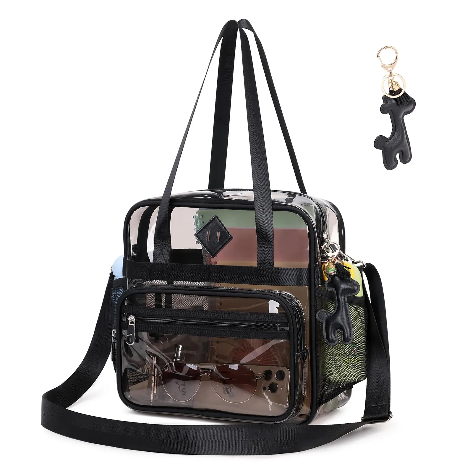 Clear Tote Bag - 12x6x12 See Through Stadium Event For Women