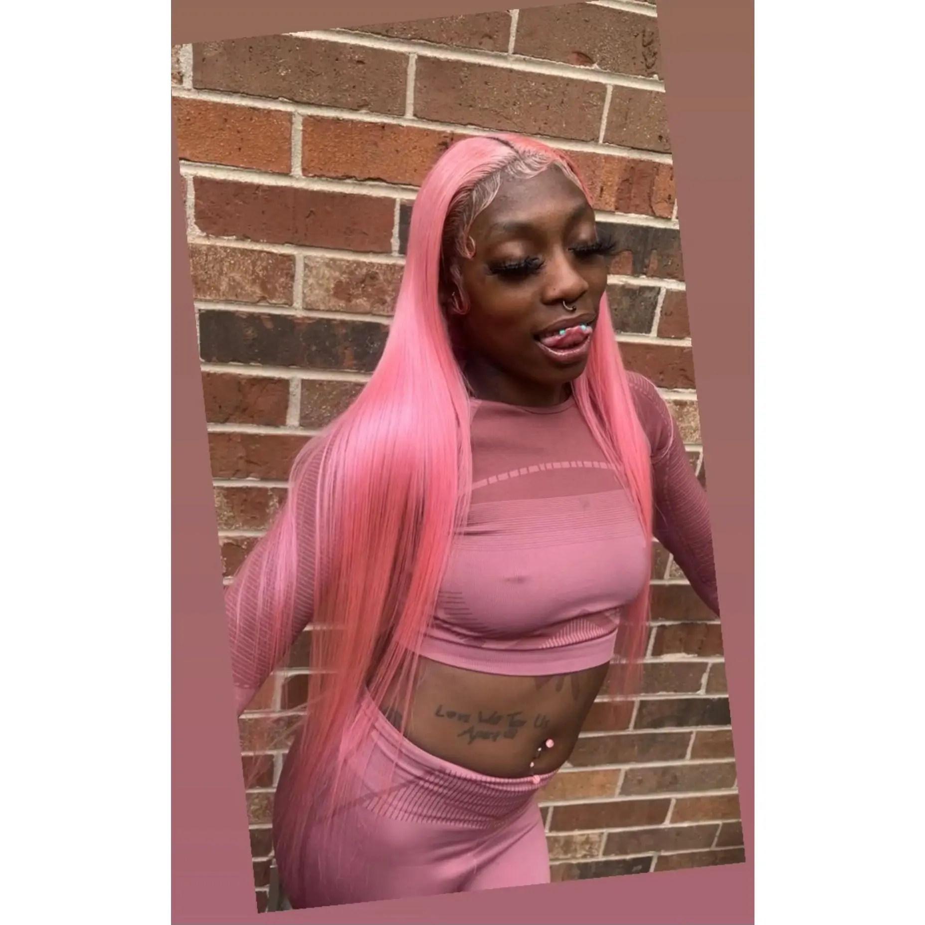 32” Custom Barbie Pink Frontal Wig