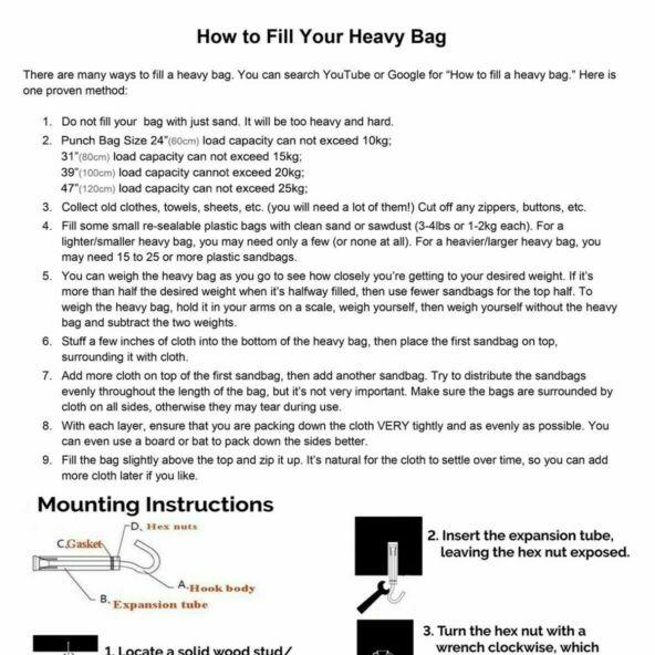 24'' Punching Bag for Adults,Men,Women,Kids, Hanging Punching Bag with Boxing Gloves, Chains, Wristband, Heavy Boxing Bag for Training, Karate, Kickboxing, Muay Thai -Unfilled (Red)