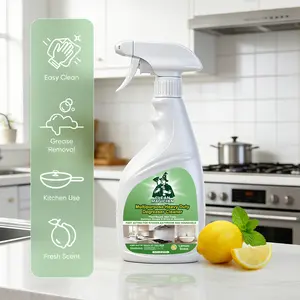 CLEAN MAGICIAN Multipurpose Heavy Duty Degreaser Cleaner 500ML Lemon Scented Spray for Kitchen Stove Oven Sink & Range Hood mild  alkaline  formula tiktokshopspringglowup