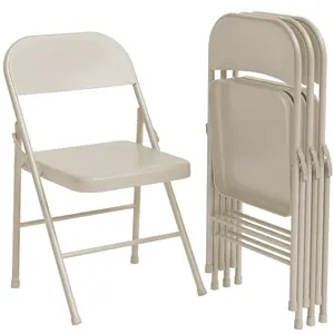 Folding Chairs Heavy Duty Metal Chairs with 350 lb Capacity Portable and Stackable Space Saving for Dining Room Living Room Office Indoor Outdoor Events Quick Fold and Easy Storage summervibes