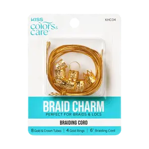 Kiss Colors & Care Metal Hair Styling Braid Charms