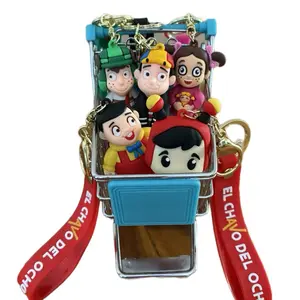 El Chavo Del Ocho Llaveros of the Neighborhood Characters from Animated Show with Colorful Keychain and Charm