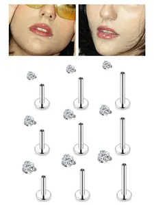 Medusa Piercing Lip Rings, Stainless Steel Labret Jewelry, Monroe Lip Rings, 16g, Various Sizes, Tragus, Nail, Conch, Cartilage, Helix