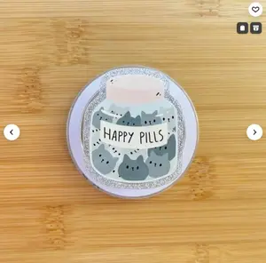 Happy Pills Magnetic Grip | Kindle & Phone Holder, Compatible With MagSafe Devices