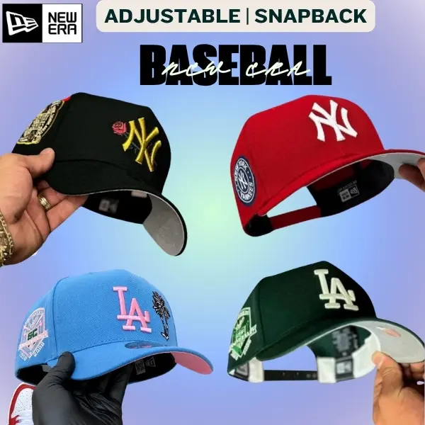 New Era NY Yankees & LA Dodgers 59FIFTY Fitted Cap – Premium Baseball Hat, Flat Bill Brim, MLB Sportswear, Embroidered Team Logo, Urban Streetwear, Hip Hop Fashion, Trendy Unisex Cap, Gorras Para Hombres