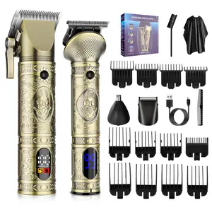 Suttik Men's home hair and beauty kit， multi-functional two-piece haircut set，A New Year's gift. A man's gift Comfort