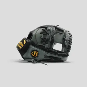 Core 11.5" Baseball Gray/Black Infielder Glove Dual Welting