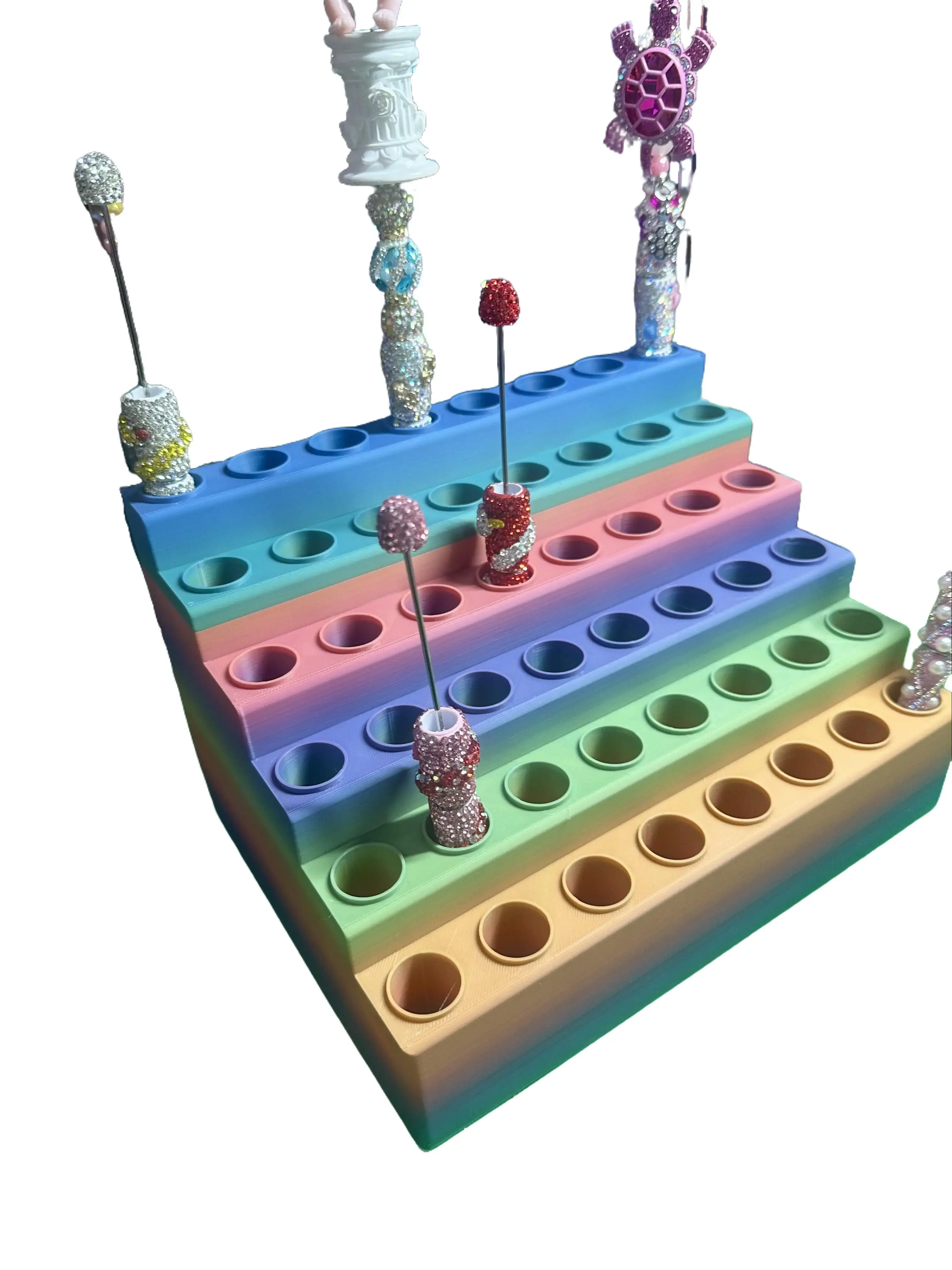 6-Tier Large Pen Holder Display, Desk Organizer for Office Stationery & Supplies, Stationery Organizer, Table Organizers