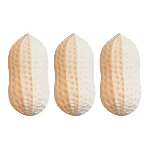 1/3Pcs Peanut Shaped Squeeze Toy Stress Relief Peanut Fidget Toy Hand Exercise Relaxation Stress Ball Simulated Food Sensory Toy