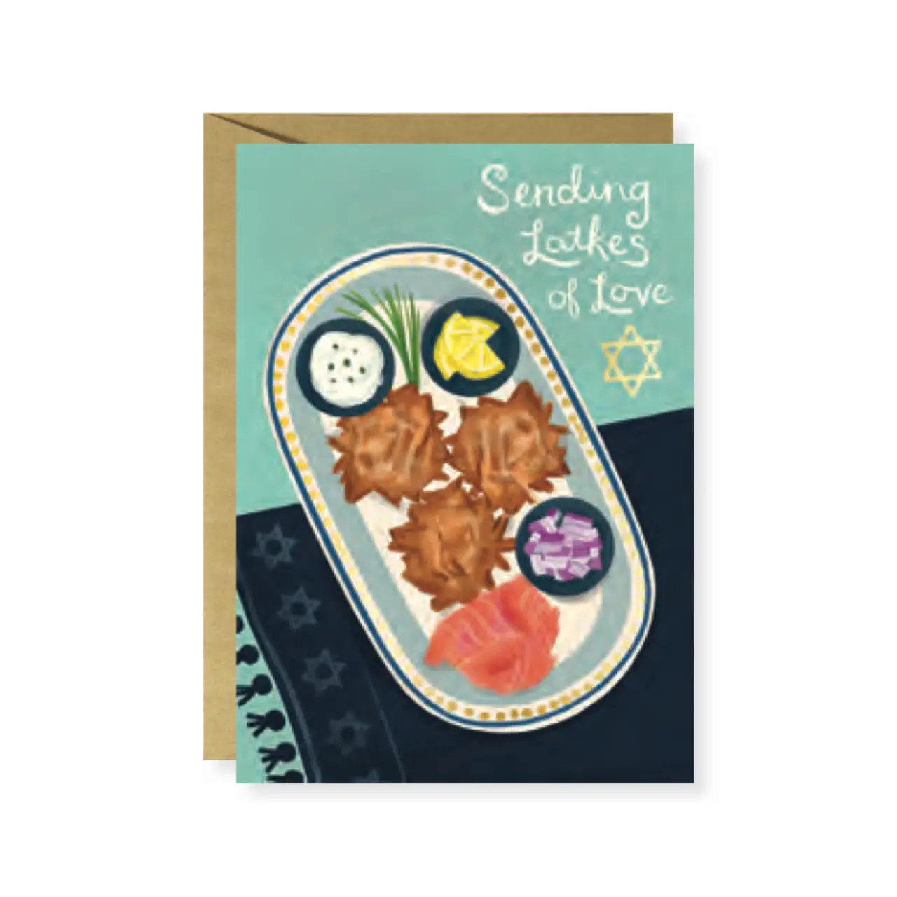 Latkes Of Love Hanukkah Card