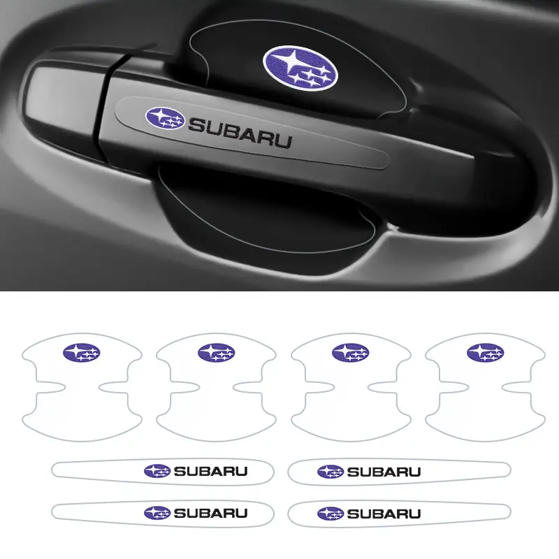 Car Door Bowl Scratch Protection Film, Subaru Handle Protector Sticker, Anti-Scratch Decorative Accessory, Custom Fit Exterior Decoration, Car Decals, Decals For Vehicles, Sticker For Cars