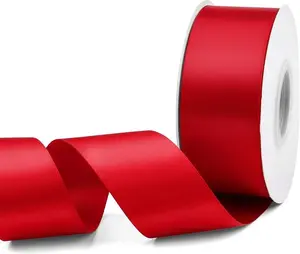 1.5-inch Single Face Satin Ribbon - 50 Yard Roll for Gift Wrapping ,Valentine's Day ,Wedding ,Birthday, Mother’s Day, Father’s Day and Floral Craft outdoorfun