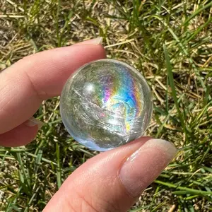 High Quality Clear Quartz Spheres With Rainbows High Quality Clear Quartz Spheres With Rainbows