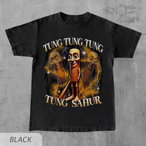 Tung Tung Tung Sahur Funny Baseball Bat Meme T-shirt, Dank Memes Tshirt, Cringe Tee, italian Brainrot, Oddly Specific Tees