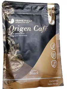 ISMERELY Origen Café Organico 250 G Sabor Black - Organic Coffee Supplement - US Product