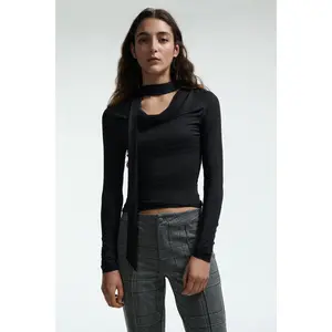 H&M Scarf-detail top