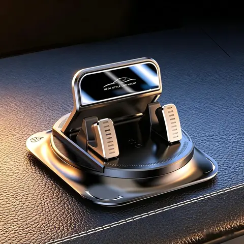 360° Rotation Universal Car Phone Mount - Plastic Adjustable Dashboard Suction Stand, 360° Stand Phone Holders & Mounts with Universal Fit for 4-7 in Smartphones, Car Navigation Accessory for iPhone, Samsung