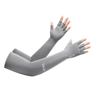 UV Solar Arm Sleeves Men Cycling Gloves Hand Long Sleeves Driving Arm Cover Summer Woman Cool Muff Sun Protection Motorcyclist