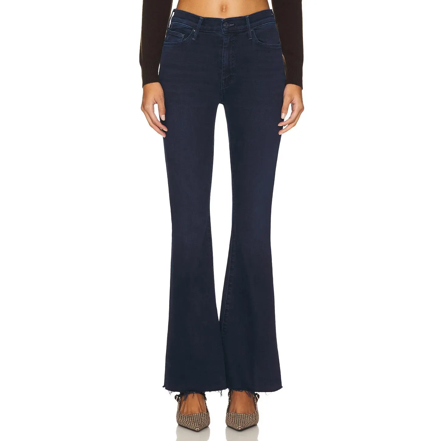 MOTHER The Weekend Fray Jeans in Chip On My Shoulder