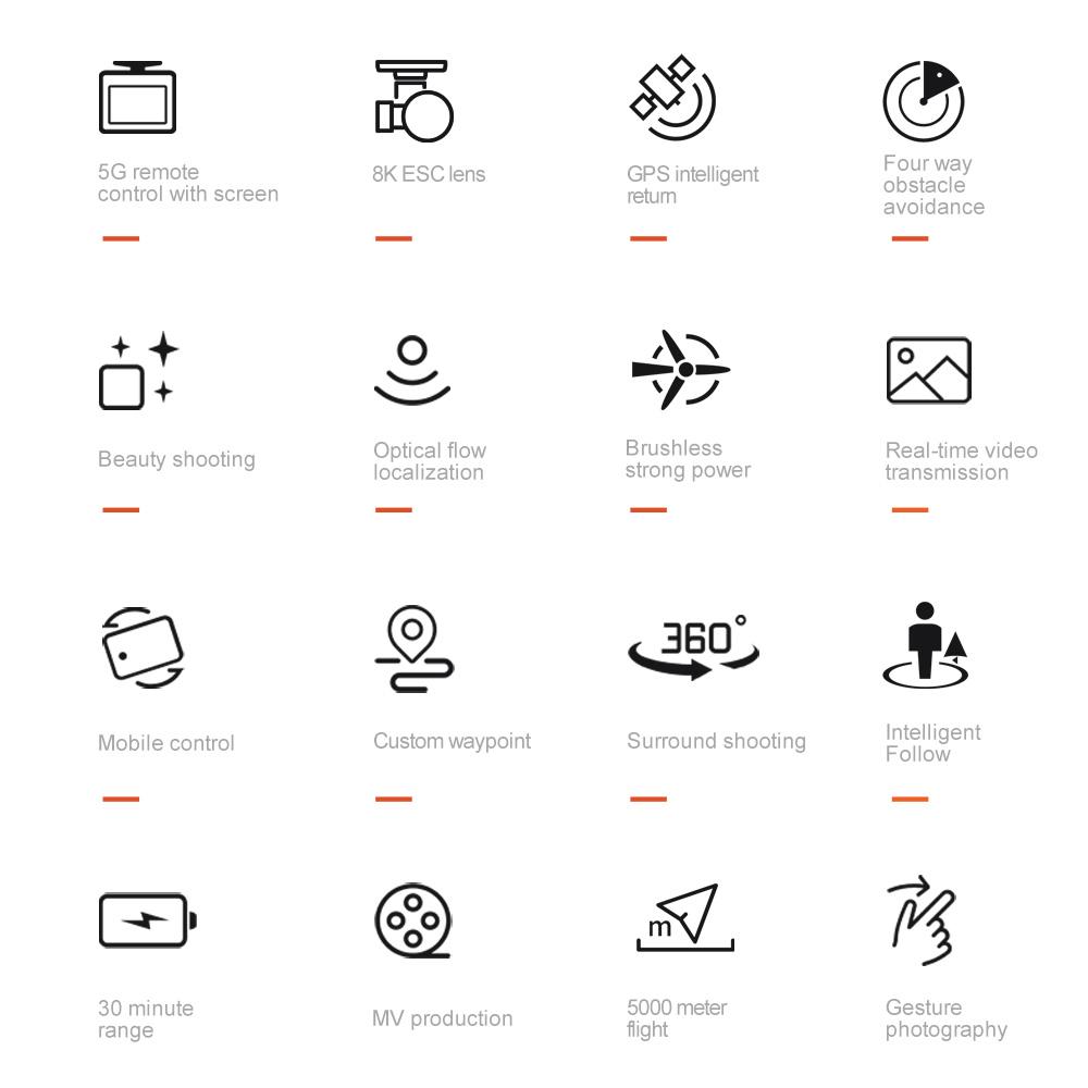 V168 Pro Max Drone with 8K  PTZ Camera, 4.5" Screen Remote Control, 2000m Long Range, GPS Return-to-Home, Brushless Motors, Dual Lenses, Foldable Design, 244g Lightweight, 100m Flight Altitude, 2 Batteries