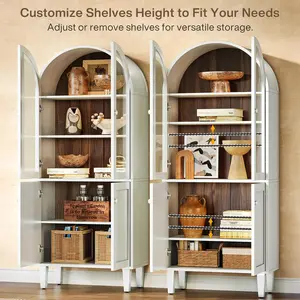 Tribesigns L-Shaped Desk with Storage Cabinet, 57-Inch Wood Corner Workstation, Home Office Computer Desk, Study Writing Table, Walnut